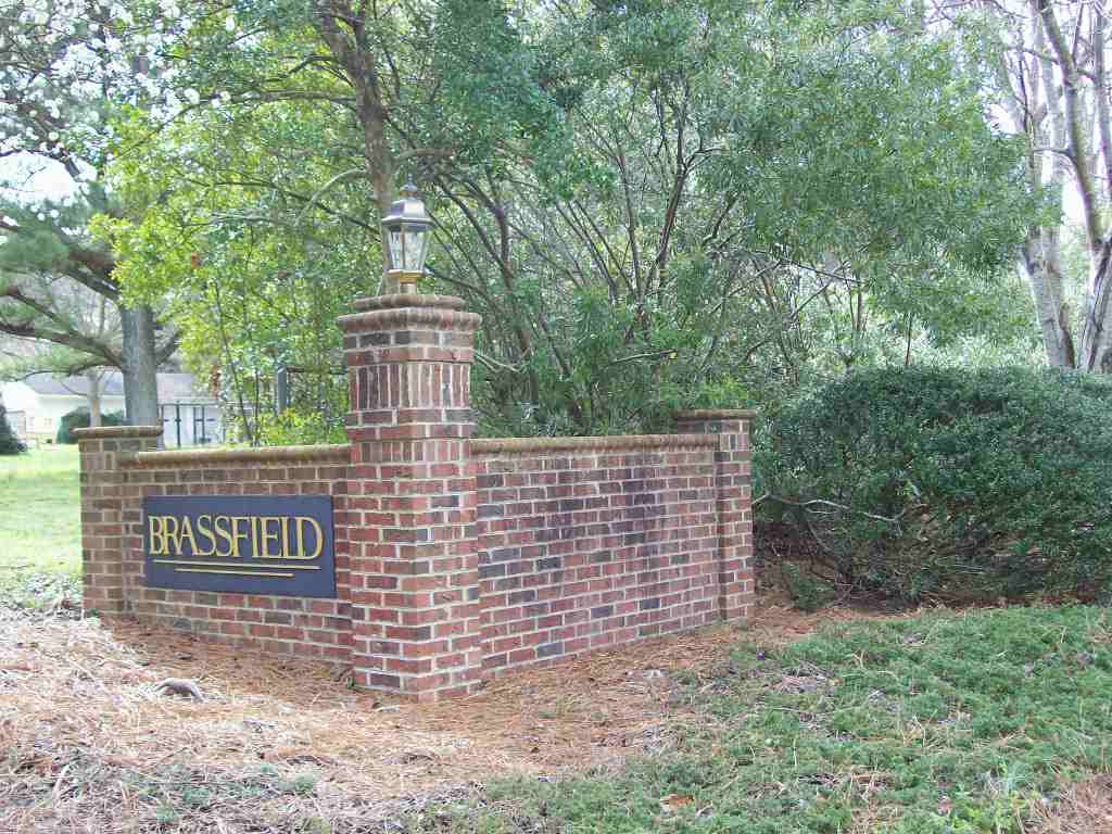 Brassfield entrance sign